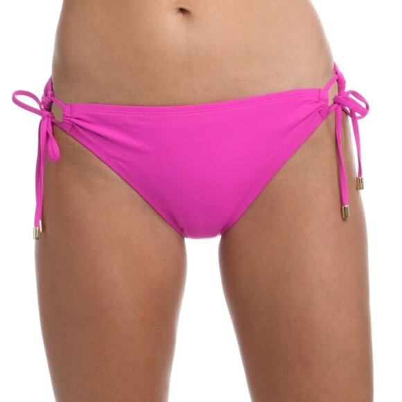 La Blanca 'Island Goddess' Side-Tie Bikini Swimsuit Bottom, Orchid - Picture 1 of 2
